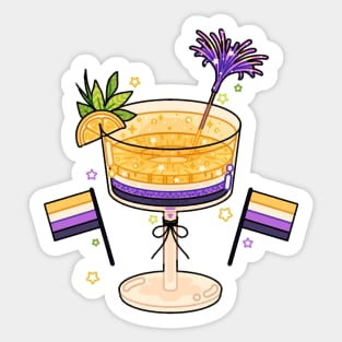 Nonbinary Drink Sticker